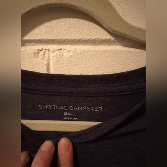 Spiritual Gangster - Live with Gratitude Tee Night Navy Blue - Small - NWT - Picture 4 of 4
